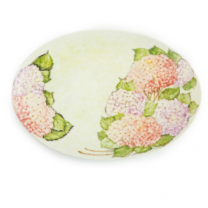 Villosa Keramik - Ovale Platte von Flamant